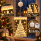 3D LED коледна декорация за прозорец с елха 2