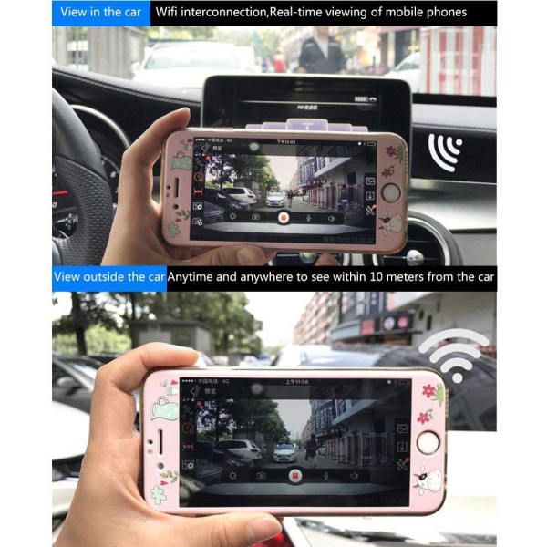 Безжична камера за кола Junsun с WI FI за Android и IOS, 12 MPX HD камера AC39 12