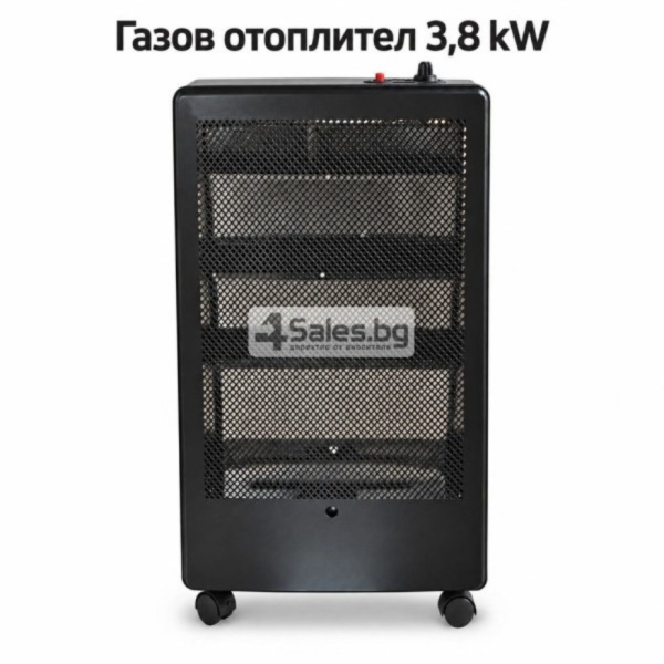 Преносим керамичен газов отоплител LPG 3,8 kW на колела 1