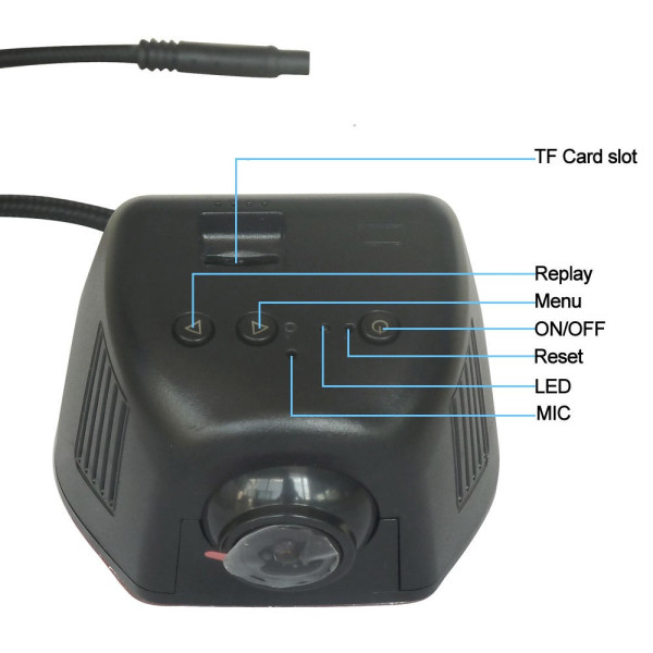 Безжична камера за кола Junsun с WI FI за Android и IOS, 12 MPX HD камера AC39