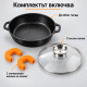 Дълбок гранитен тиган с капак и дозатор 28 cm, 3,3 l 5