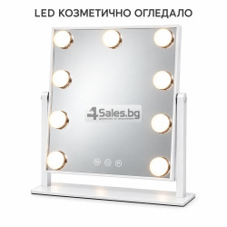 Козметично LED огледало 25 × 30 см – виж всеки детайл в перфектна светлина
