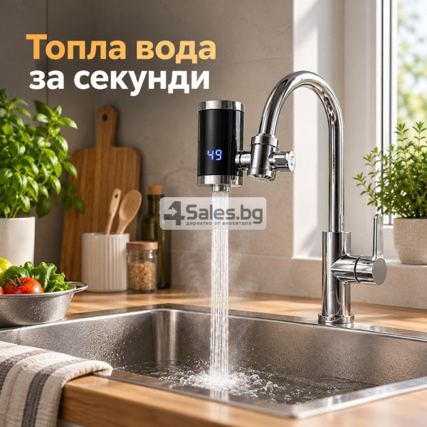 Проточен електрически нагревател за вода с LED дисплей 3000 W 5