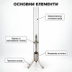 Пелетен градински отоплител 4 kW със стъклена тръба, непрекъснато горене до 75 минути 5