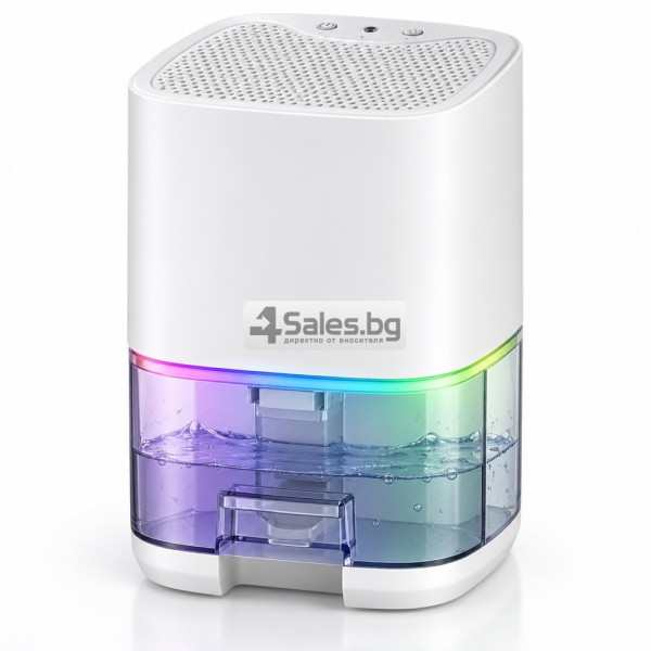 Компактен обезвлажнител за въздух с 1 л резервоар и RGB светлина 7