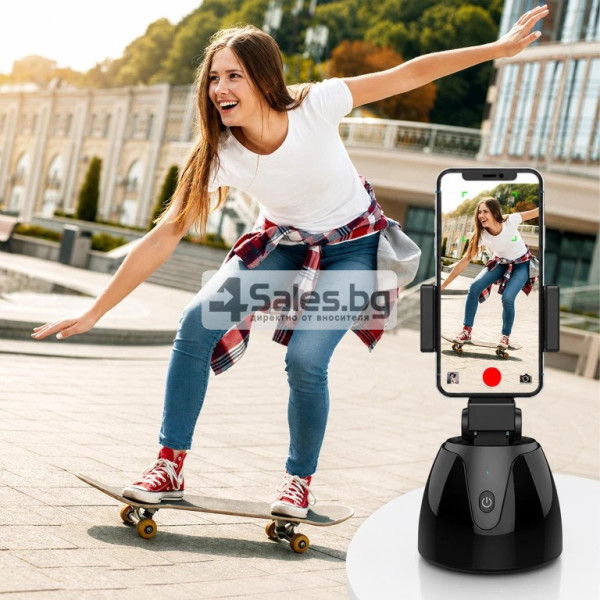 Интелигентна 360° стойка за телефон с проследяване на движение 3