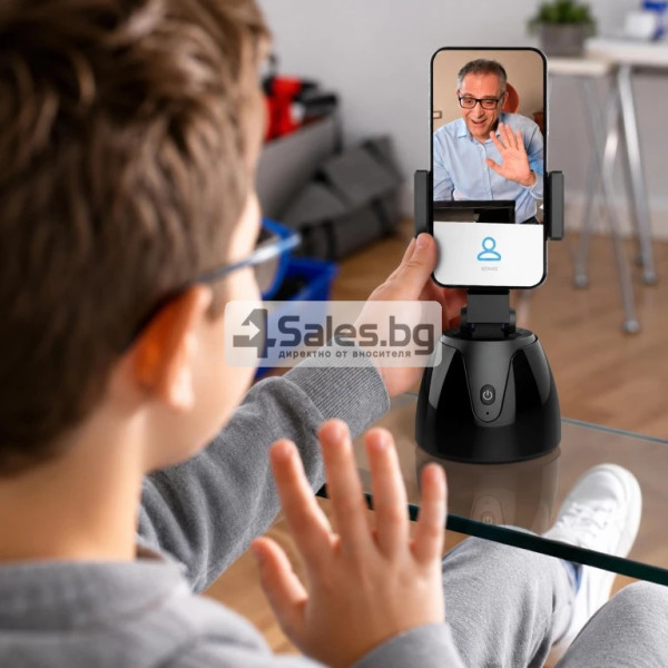 Интелигентна 360° стойка за телефон с проследяване на движение