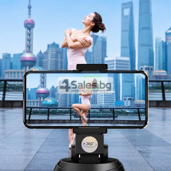 Интелигентна 360° стойка за телефон с проследяване на движение 6