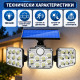 Соларна външна LED лампа с 3 глави, сензори и дистанционно 8