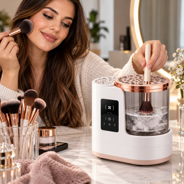 Електрически уред за почистване и сушене на четки за грим 2