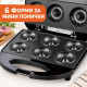 Електрически уред за 6 понички – Вкусни домашни изкушения за минути, компактен дизайн и лесно приготвяне 7