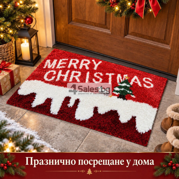 Коледна входна постелка Merry Christmas 50 × 80 см