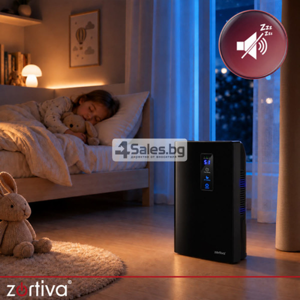 Влагоабсорбатор за въздух 2 в 1 с UV пречистване, LCD дисплей, дистанционно управление, резервоар 1.5 л, 90 W – до 30 м²