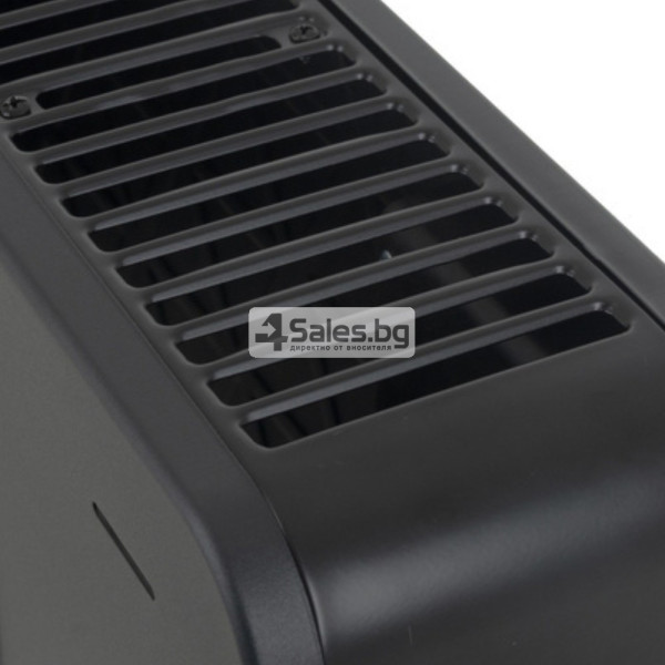 Електрически конвектор 2300 W с WiFi управление, LCD дисплей, дистанционно и 3 режима на отопление, черен