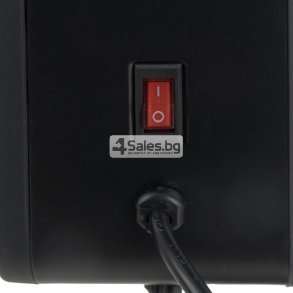 Електрически конвектор 2300 W с WiFi управление, LCD дисплей, дистанционно и 3 режима на отопление, черен