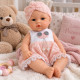 Говореща кукла бебе Baby Babble с реалистичен дизайн, розова дантелена рокличка и шапчица 5