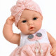 Говореща кукла бебе Baby Babble с реалистичен дизайн, розова дантелена рокличка и шапчица 6