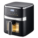 Фритюрник с горещ въздух 5L, 1500W, 8 програми, LCD дисплей, прозорец за наблюдение и вътрешно осветление 8