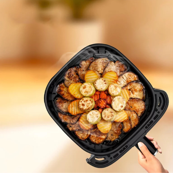 Фритюрник с горещ въздух 5L, 1500W, 8 програми, LCD дисплей, прозорец за наблюдение и вътрешно осветление 4