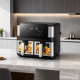 Фритюрник с горещ въздух 8L (2×4L), 2000W, 12 програми, двойна камера, LCD дисплей и прозорци с осветление 2