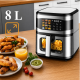 Фритюрник с горещ въздух 8L, 1700W с 12 програми, LCD тъч дисплей и прозорец за наблюдение – вкусни ястия с по-малко мазнина 7