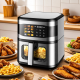 Фритюрник с горещ въздух 8L, 1700W с 12 програми, LCD тъч дисплей и прозорец за наблюдение – вкусни ястия с по-малко мазнина 3