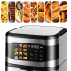 Фритюрник с горещ въздух 8L, 1700W с 12 програми, LCD тъч дисплей и прозорец за наблюдение – вкусни ястия с по-малко мазнина 4