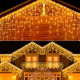Коледни LED лампички тип „Ледени висулки“ – 26,5 м, 500 LED, топла бяла светлина 5