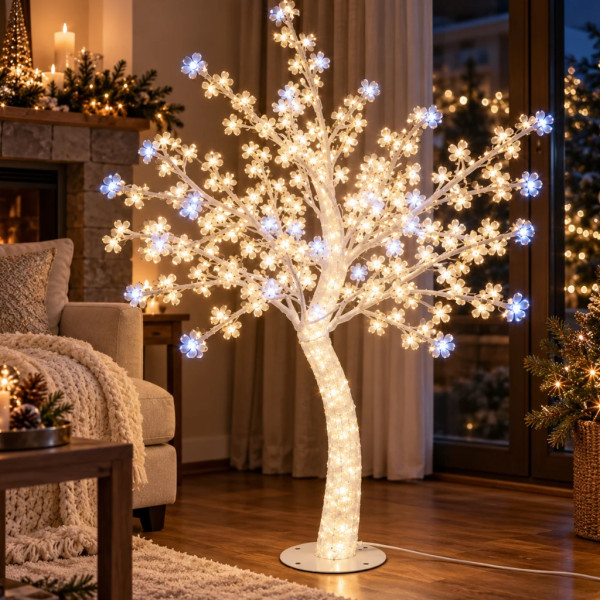 LED декоративно дръвче Sakura – 250 см, 1000 LED светлини с FLASH ефект 5