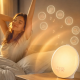 Светлинен будилник със симулация на изгрев и залез, FM радио и 7 мелодии за събуждане 3
