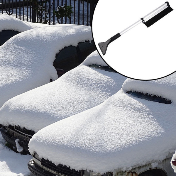 Разтегаема четка с две приставки за почистване на сняг от автомобила SHOWEL1 16