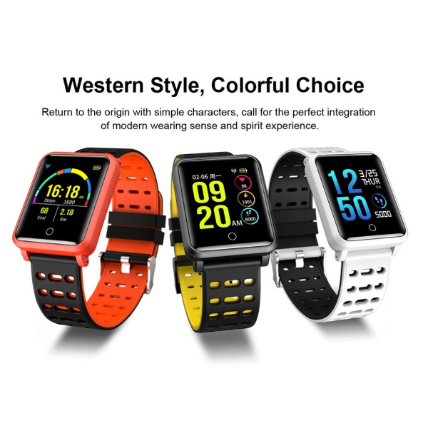 модерен и елегантен водоустойчив смарт часовник с цветен екран и Bluetooth SMW38