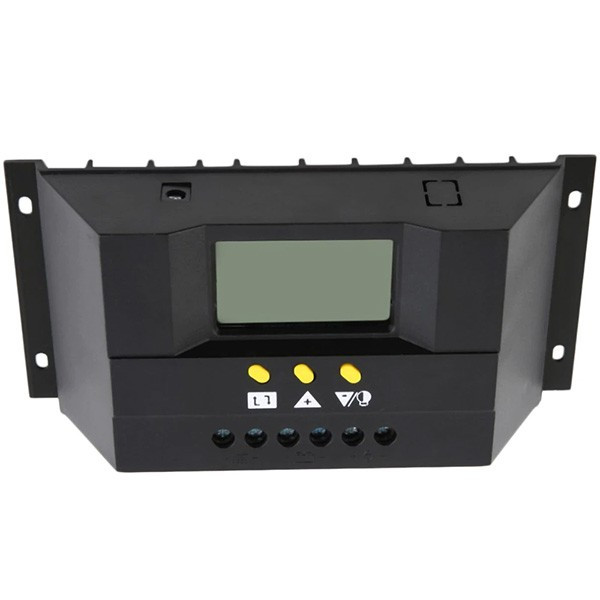 Регулатор за 20-амперови зарядни с монитор и температурен датчик