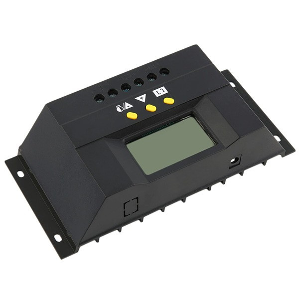 Регулатор за 20-амперови зарядни с монитор и температурен датчик