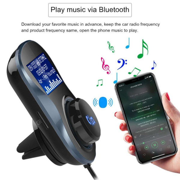 Bluetooth hands-free за автомобил с радио и музикален плеър 8