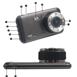 Камера за автомобил за дневно и нощно заснемане с вградени 8 мощни LED светлини 3