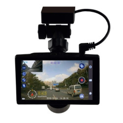 Видеорегистратор с 4 инчов дисплей свързан със сензори и камера, HD, GPS, AC77