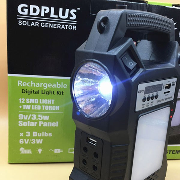 Прожектор GDPLUS със соларен панел за градината с USB и Bluetooth SOLAR8060 15