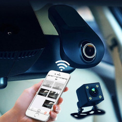Камера Ото N6 с двойна леща и рекордер wifi за наблюдение и задно виждане 2
