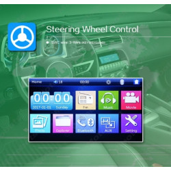 MP5 плеър за автомобил с Android 6.0.1, GPS навигация и 7-инчов AUTO RADIO3 8
