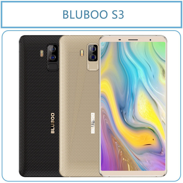 Bluboo S3 смартфон с 3 камери, 4GB RAM, 2 СИМ карти и 8500 mAh батерия