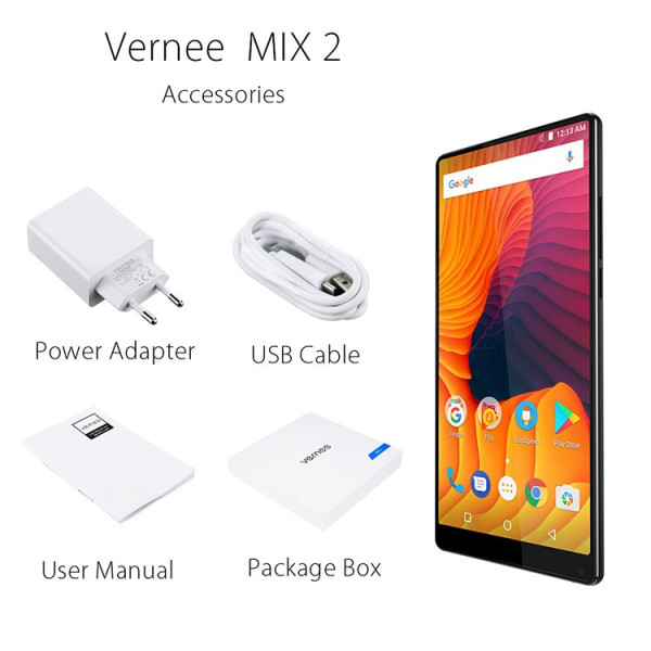 Vernee Mix 2 нов безрамков смартфон, 4GB RAM, 13Mpx DUAL CAM, 8-ядрен процесор 3