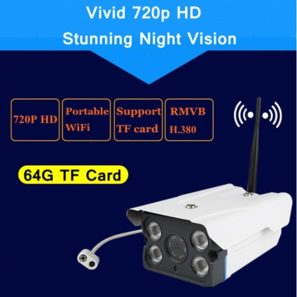 Водоустойчива HD 3MP WI FI Безжична камера за видеонаблюдение IP9