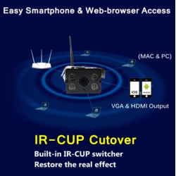Водоустойчива HD 3MP WI FI Безжична камера за видеонаблюдение IP9 8