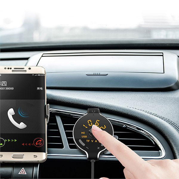 Плейър Q8S за автомобил,  mp3 Bluetooth, зарядно, предавател FM, хендсфри, HF29 5