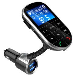 Bluetooth трансмитер за кола с голям екран, MP3, FM, USB, хендсфри, зарядно HF32