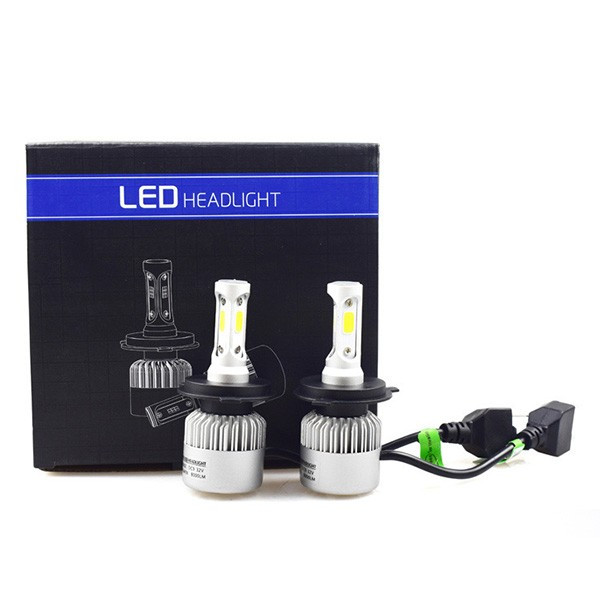 Два броя led светлини за предни фарове за автомобил – S2 led , H4 CAR LED12