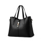 Луксозна кожена чанта в черно BAG4 3
