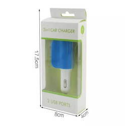 Многофункционално зарядно за кола 3.1 Dual USB CA112 10