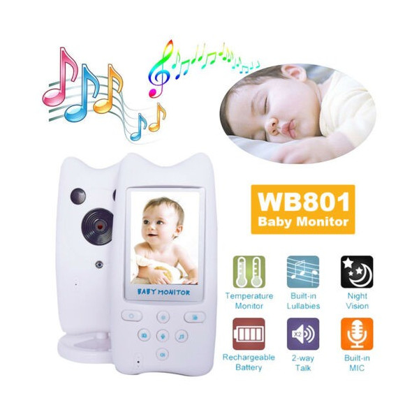 Безжична бебефон система с камера и двупосочно аудио WB801 IP16 7